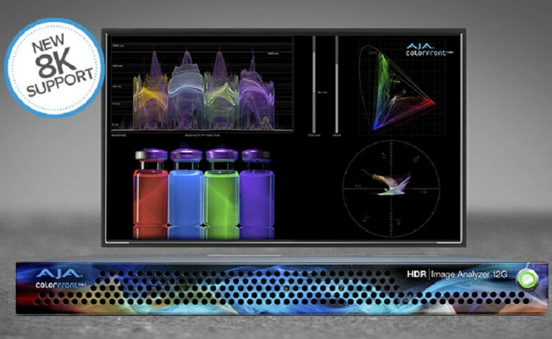 AJA Ships HDR Image Analyzer 12G with 8K Support